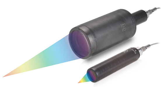 Confocal sensors for displacement, distance, position and thickness