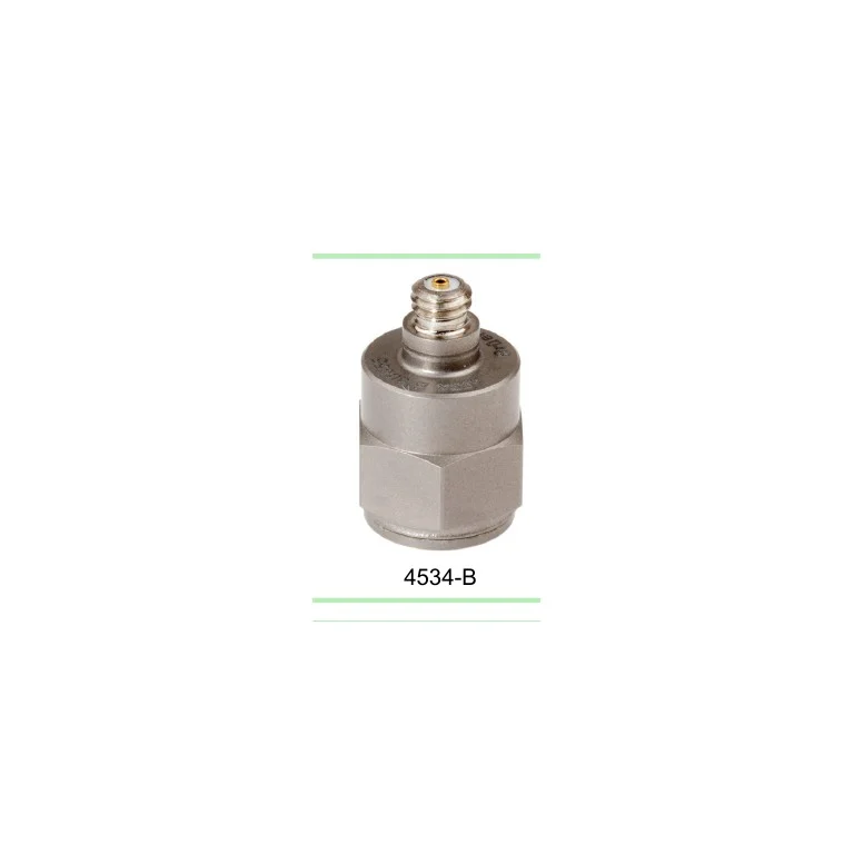 תצלום מוצר אמיתי ממפרט HBK של 4534-B עם מחבר קואקסיאלי עליון; דגמי המשפחה נבדלים ברגישות אך חולקים את המבנה