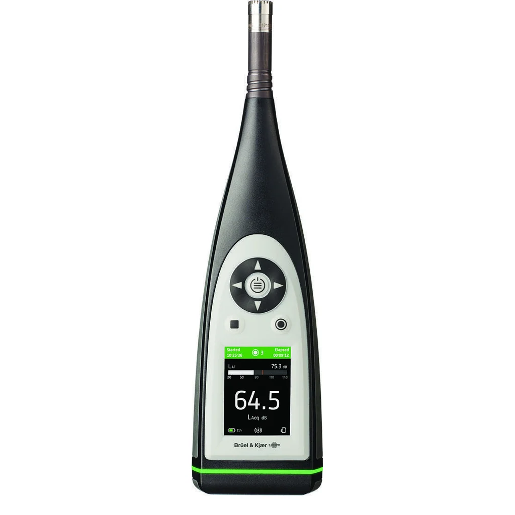Manufacturer product photo of the B&K 2245 sound level meter; fitted to a square by downscaling only, without cropping or enlarging the source