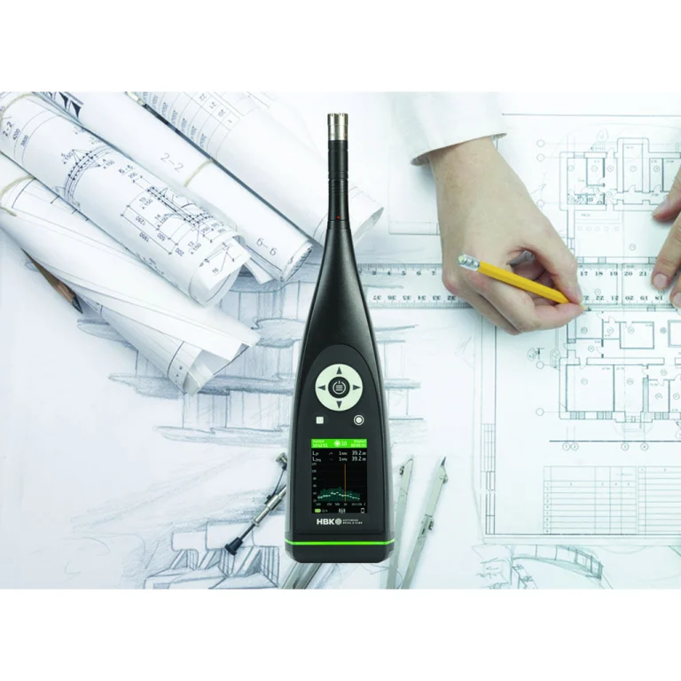 Manufacturer product photo of the HBK 2255 sound level meter; the source was reduced to fit a square without cropping