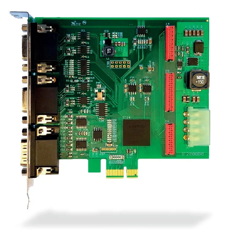 IF2008/PCIe — תמונת משפחת מוצר רשמית; המחברים תלויים בגרסה