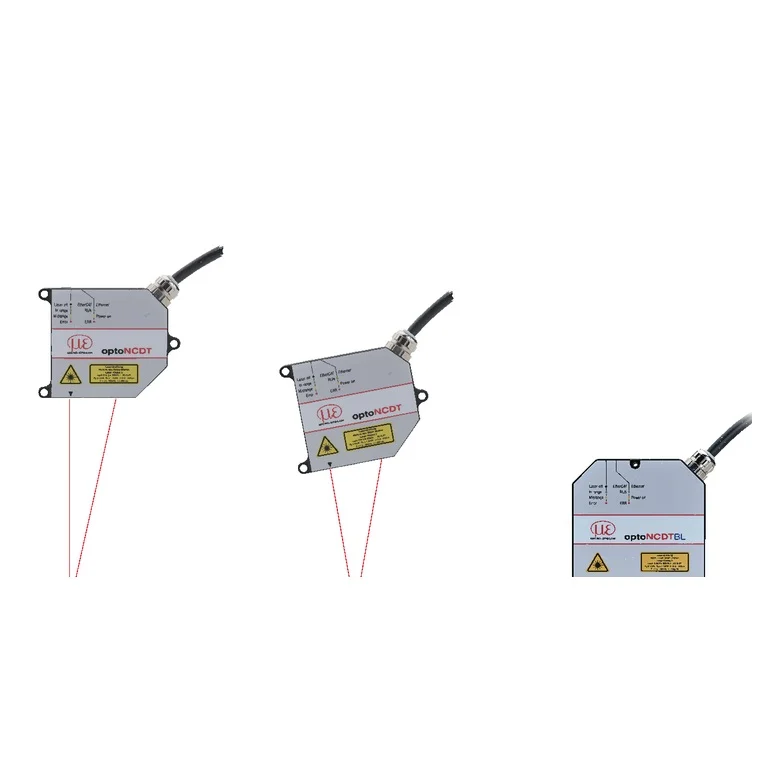 תמונת מוצר יצרן מייצגת מסדרת optoNCDT 2300/2310; מבנה הראש הספציפי עשוי להשתנות בין דגמי הטווח