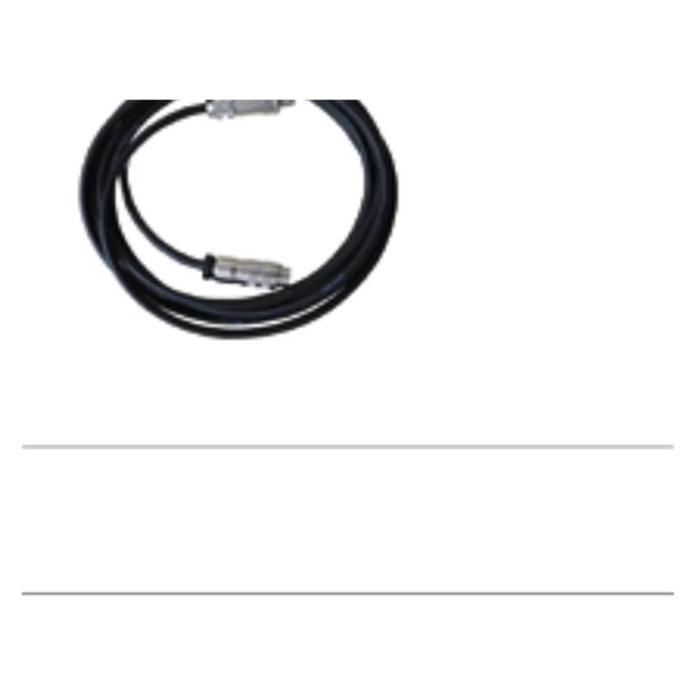Complete PCE2520-3/M12 cable photograph from the official optoCONTROL ODC accessory table, p. 33; both cable ends are visible