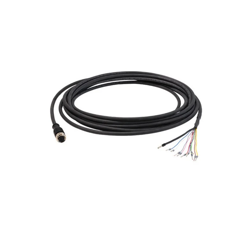צילום יצרן מתוך מדריך ההפעלה, עמ׳ 95: הכבל PCF1420-x/U מוצג בשלמותו, כולל מחבר M12 וקצה open wire leads