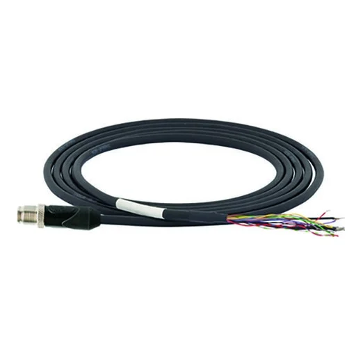 Micro-Epsilon operating-manual photograph of the SCA2700 cable; choose length and end connector by part number
