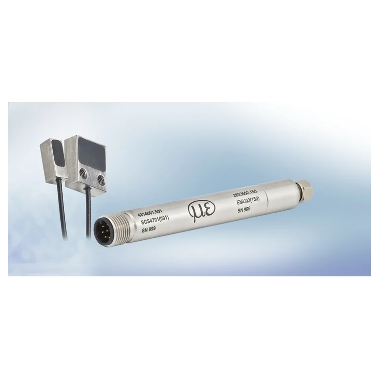 הדמיית יצרן רשמית של מערכת SGS4701 למדידת התפשטות ציר; רכיבי החיישן והבקר מוצגים יחד