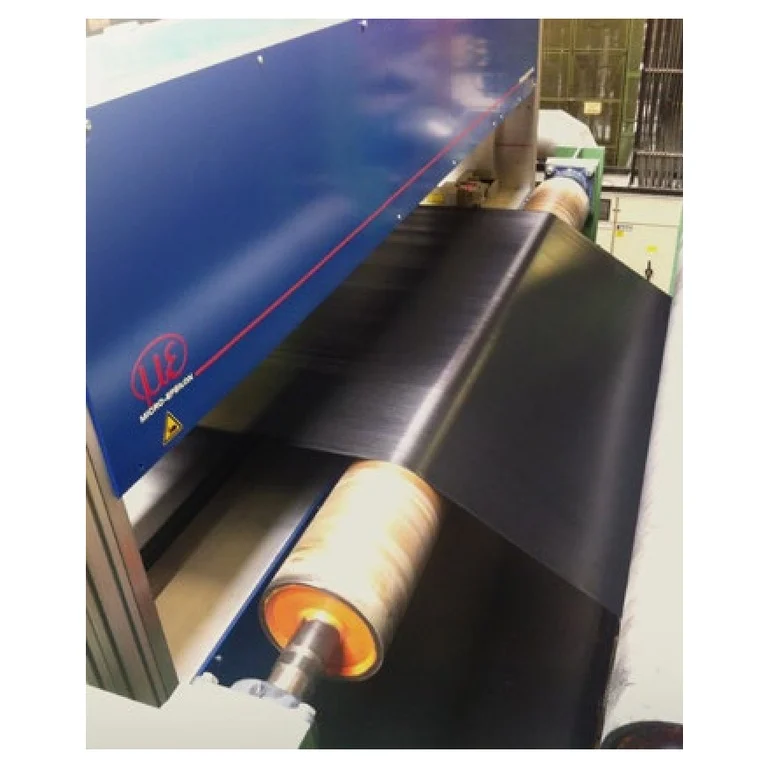 Manufacturer photo of a thicknessCONTROL STG 8101.CLLT roll-process installation; frame and sensor setup vary across the series
