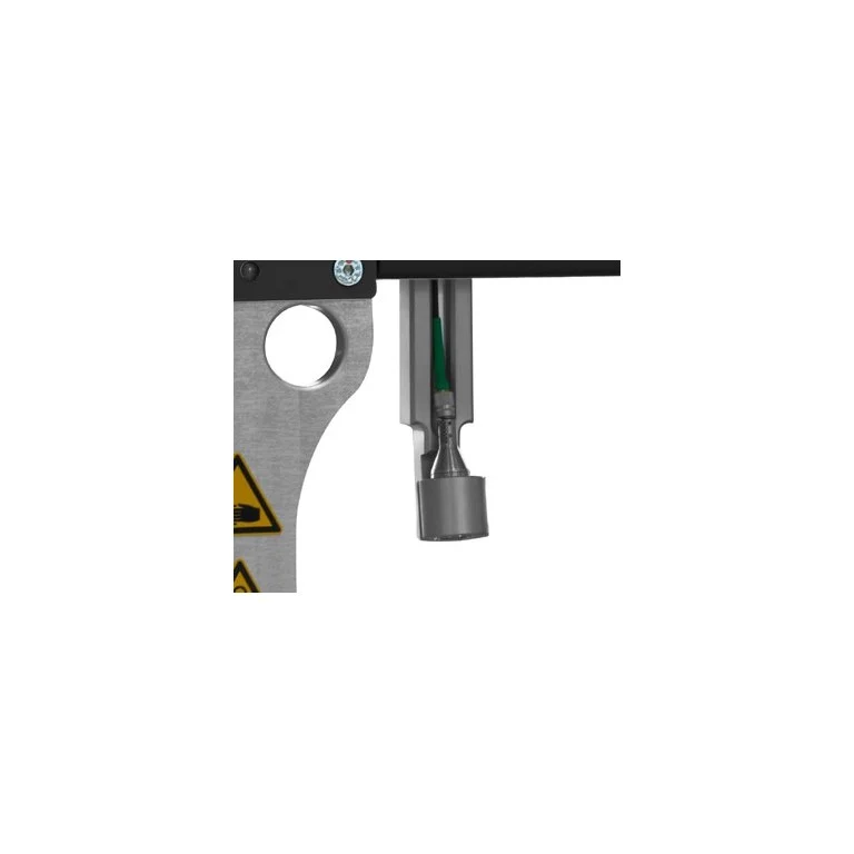 Manufacturer photograph of the interferoMETER head installed in the thicknessGAUGE O.IMS system