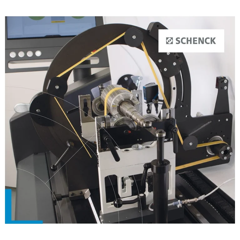 Manufacturer photograph of the Pasio 50 universal balancing machine
