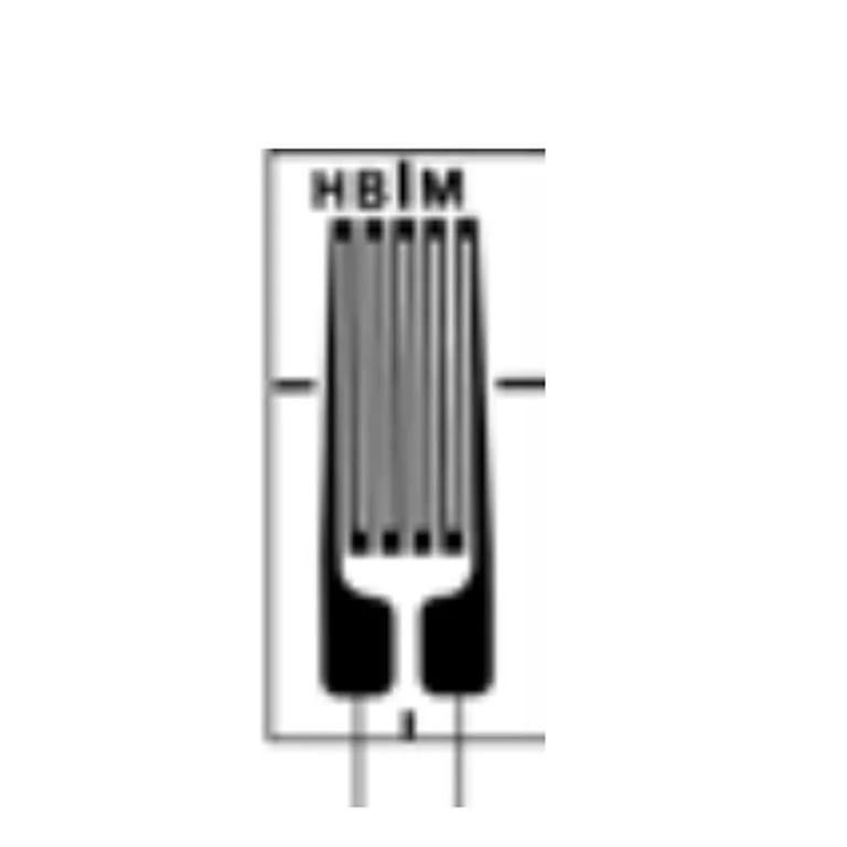 איור טכני של HBK מסדרת LC11/LC1x, מבט על בגודל מודגם; רשת 6 מ״מ; המידות המדויקות מופיעות בגיליון הנתונים
