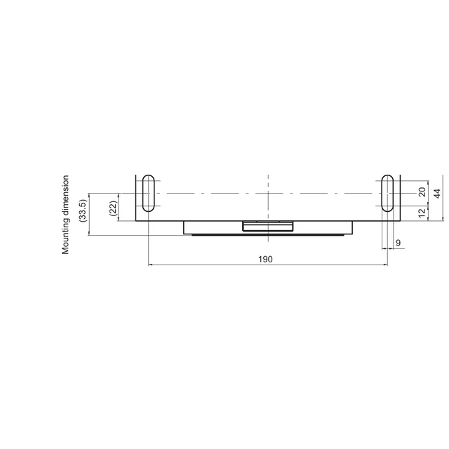 מבט תכנית ומידות התקנה של דגמי T40Lite ‏500 N·m–1 kN·m מתוך מפרט HBK B06308