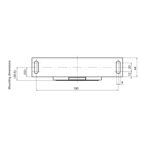 מבט תכנית ומידות התקנה של דגם T40Lite ‏200 N·m מתוך מפרט HBK B06308