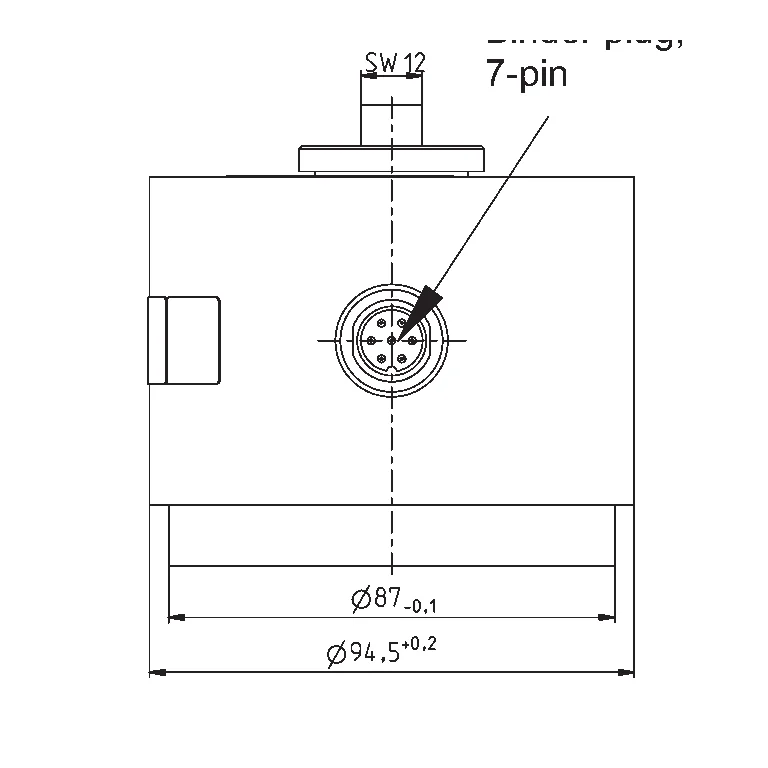 שרטוט יצרן — מבט חזיתי וסידור מחברים, קבוצת 50 N–1 kN