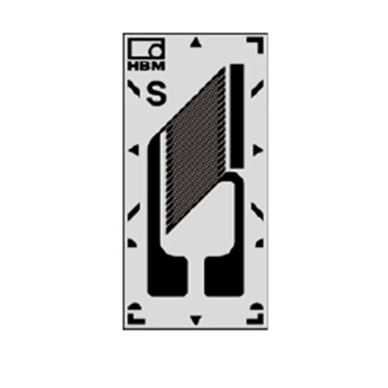 שרטוט מידות של מד עיבור shear יחיד באורך רשת 1.9 מ״מ