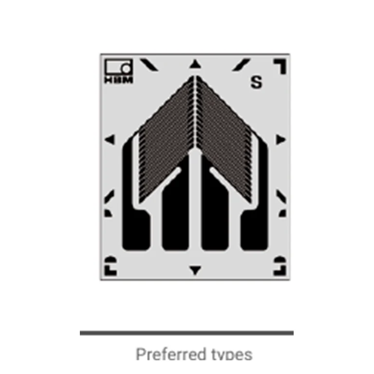 שרטוט מידות של מד עיבור shear כפול באורך רשת 2 מ״מ