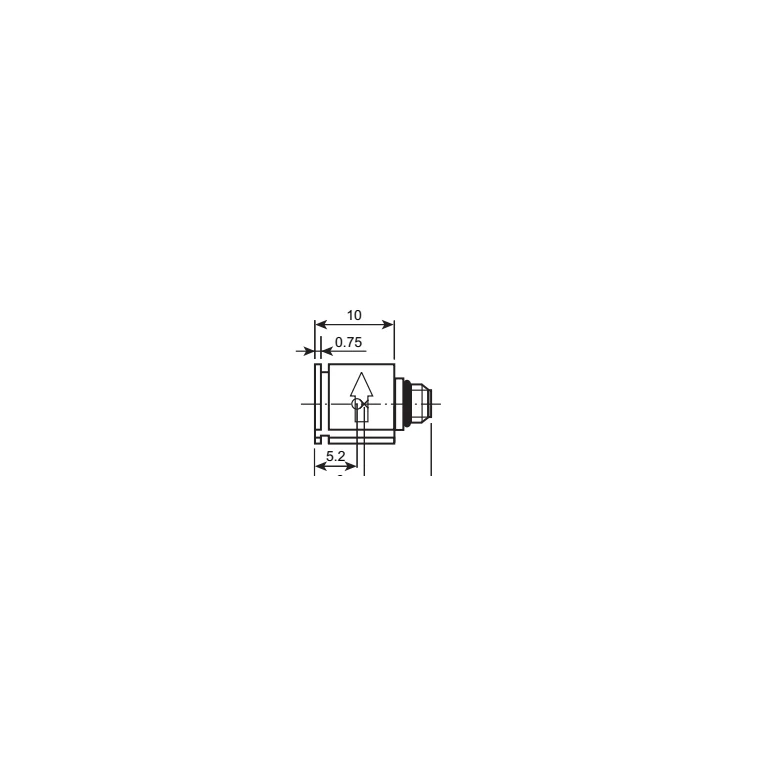 שרטוט מידות רשמי של HBK/B&K Type 4500-A, מבט 1, מתוך קטלוג היצרן BF 0236