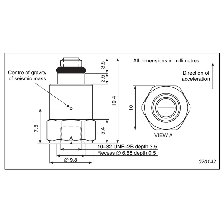 לוח השרטוטים המלא BP 2201 — מבטים צד וחזית של Type 4526, כולל מידות, קווי מידה ומיקום מרכז הכובד