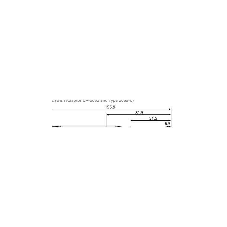 שרטוט מידות רשמי של HBK/B&K Type 4941, מבט 1, מתוך קטלוג היצרן BF 0236; המידות במ״מ.