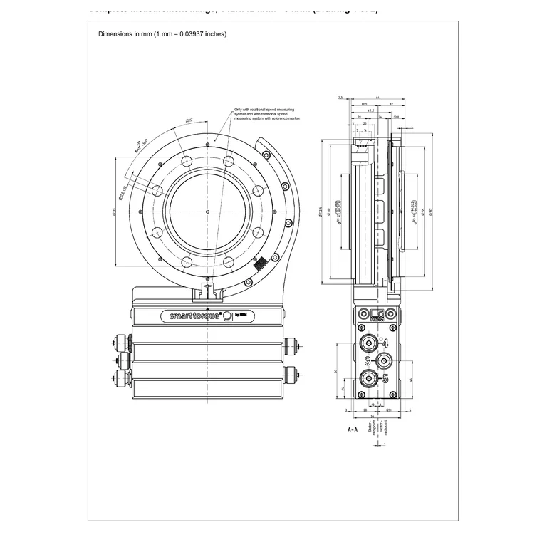 שרטוט HBK, גיליון 1 מתוך 2 — T12HP/2–3 kN·m