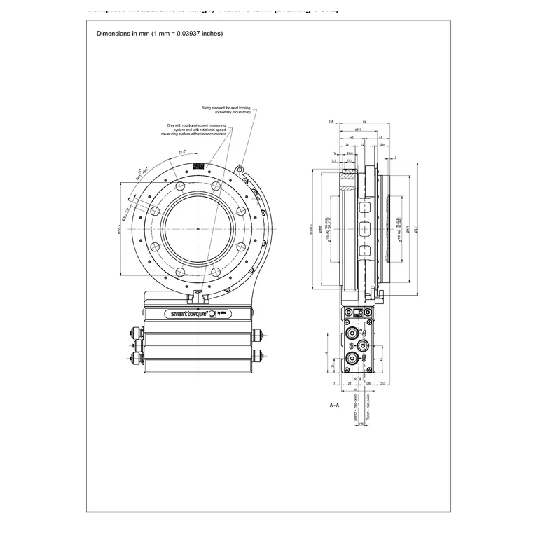 שרטוט HBK, גיליון 1 מתוך 2 — T12HP/5 kN·m