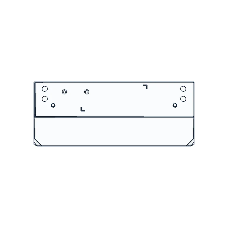 Orthographic view 1 of the 3DPU-2 controller from official CAD; scanCONTROL heads and cables are not included in the model