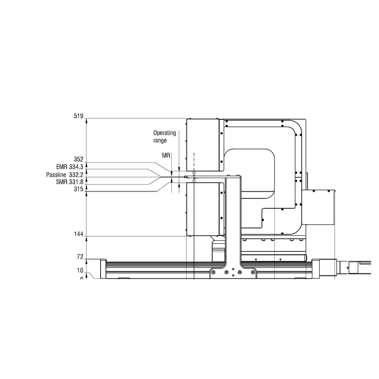 Manufacturer datasheet drawing — technical view 1