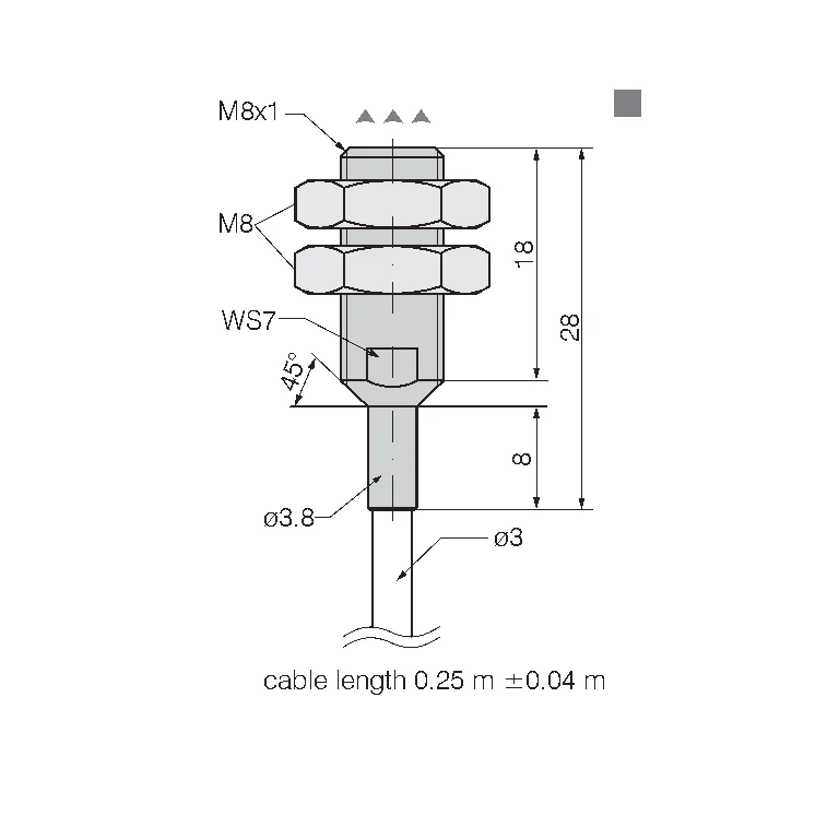 Manufacturer datasheet drawing — technical view 1