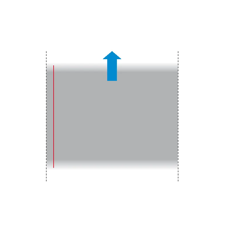 Official measurement diagram: edge-thickness scan