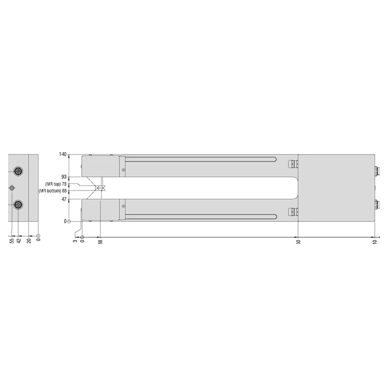Manufacturer datasheet drawing — technical view 1