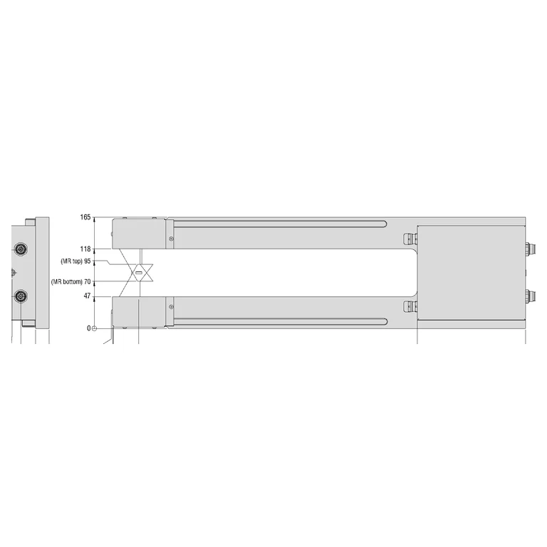 Manufacturer datasheet drawing — technical view 1