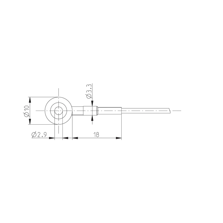 שרטוט מידות רשמי ונפרד של C11 בטווח 50–200 N — מבט חזית