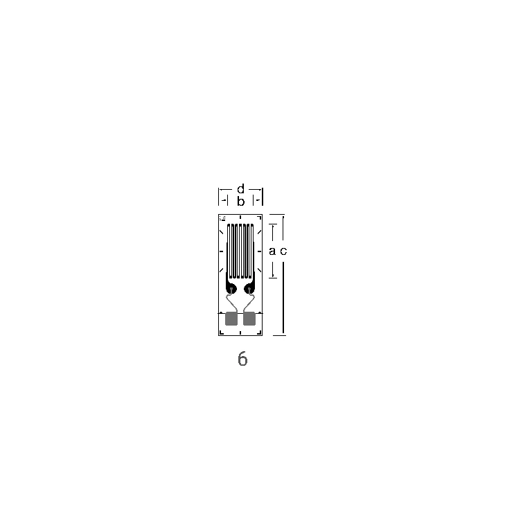 LM1x dimensional drawing — 6 mm grid example