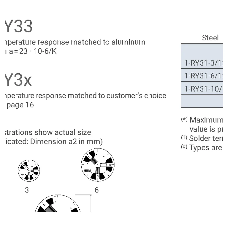 Official HBK Y-series technical drawing — layout 2