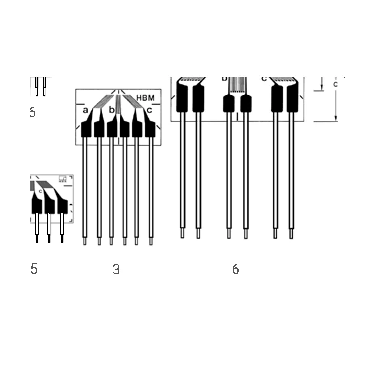 CRY8 1.5, 3 and 6 mm grid-length variants from the manufacturer drawing