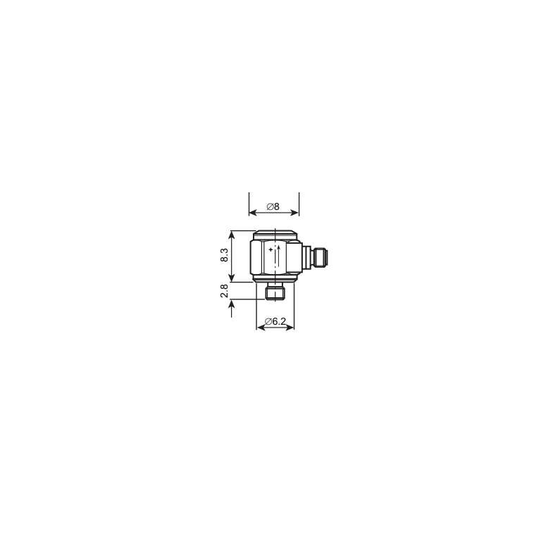 שרטוט מידות רשמי של HBK/B&K Type 4519, מבט 2, מתוך קטלוג היצרן BF 0236