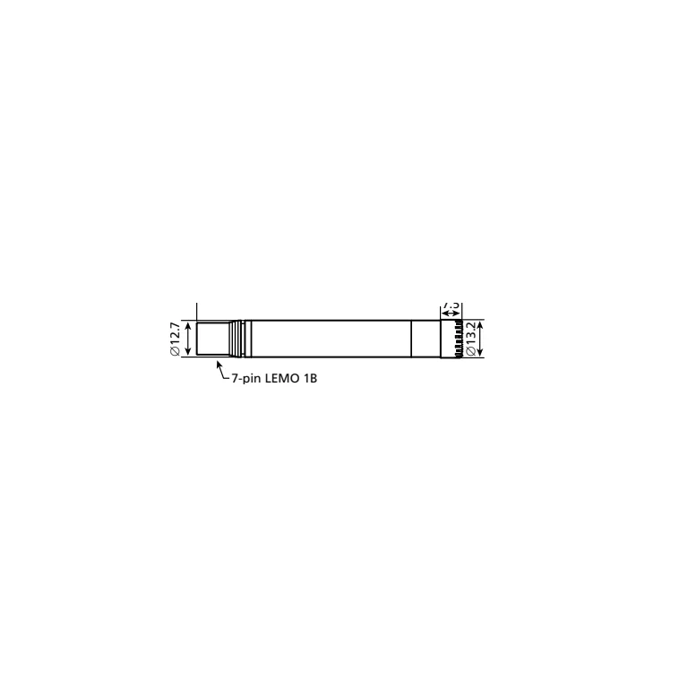 Official HBK/B&K Type 4943 dimensional drawing, view 2, from manufacturer catalog BF 0236; dimensions in mm.