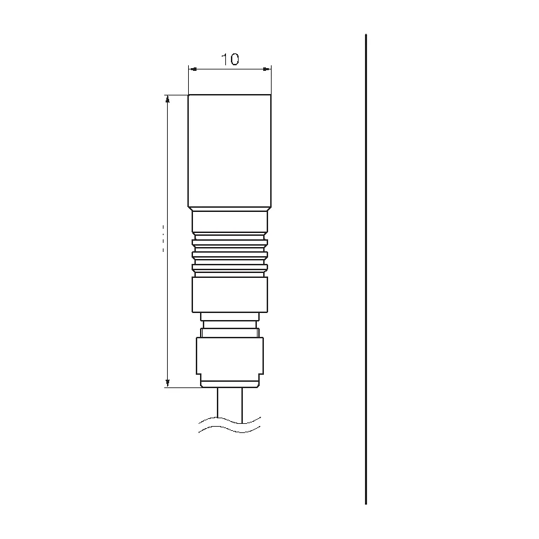 Manufacturer datasheet drawing — technical view 2