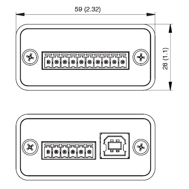 IF2001/USB connection ends; check revision by serial number