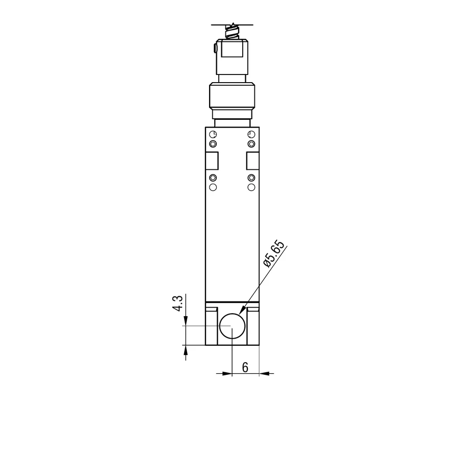 מבט 2 מתוך שרטוט המידות הרשמי לדגם IFS2407/90-4HT/VAC; נשמרו קווי המידה והמידות של המבט.