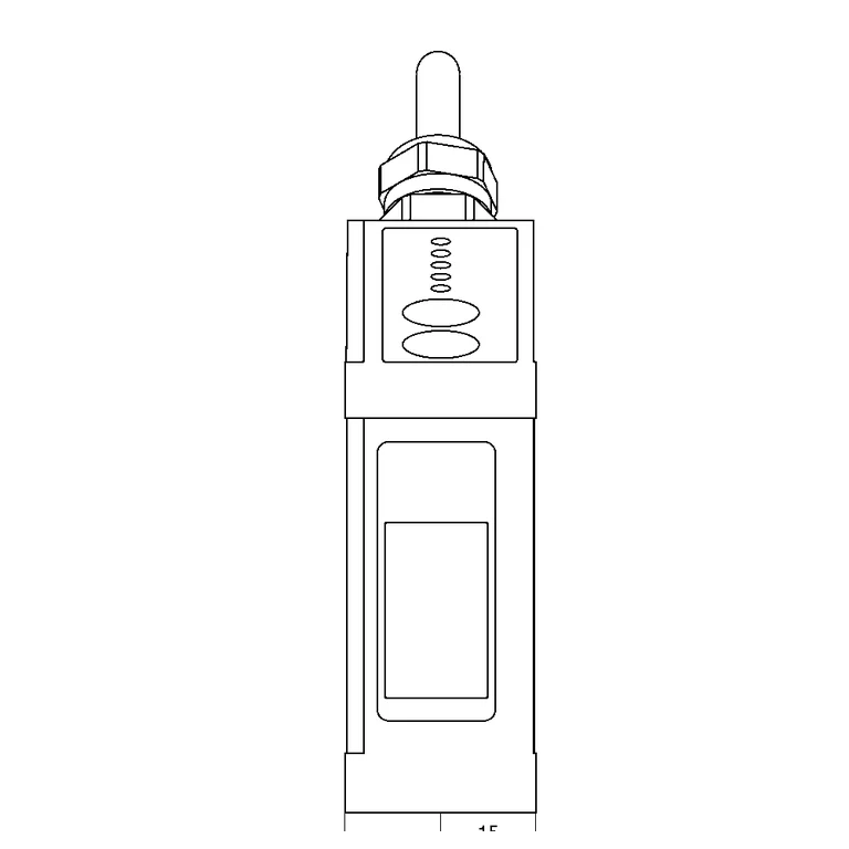 Manufacturer datasheet drawing — technical view 2