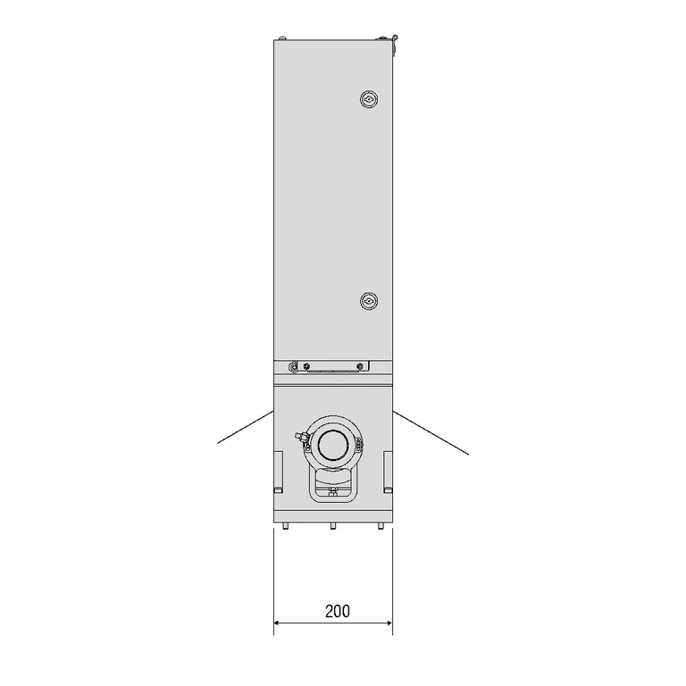 Manufacturer datasheet drawing — technical view 2