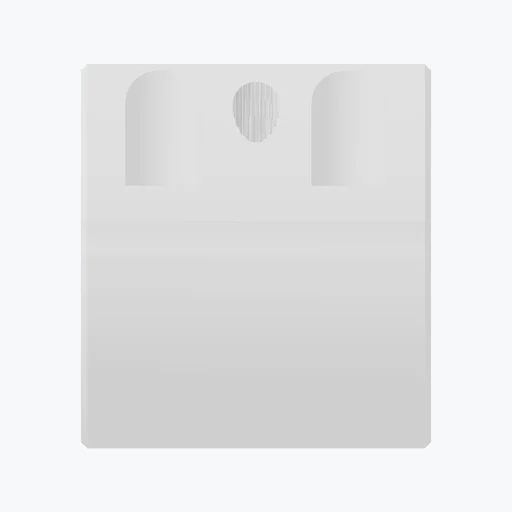 CAD-derived orthographic side projection of MA2406-20 from the official STEP along the x axis; complementary view, not dimensioned