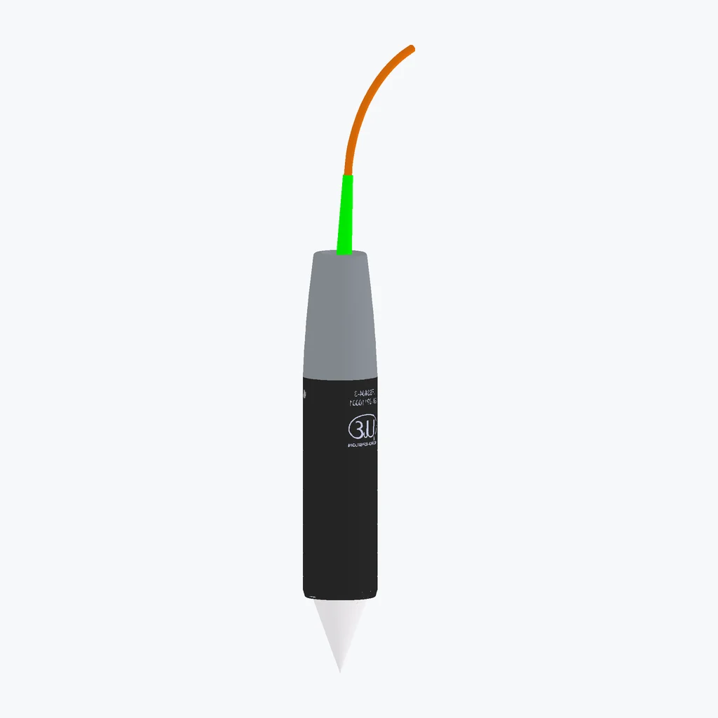 Supplemental 3D CAD rendering of IFS2404-3 from Micro-Epsilon's official STEP model; source colors are retained where defined. It is neither a photograph nor a dimensional drawing. Colors embedded in the official STEP model are retained; faces without source color remain neutral CAD gray, with no inferred colors added.