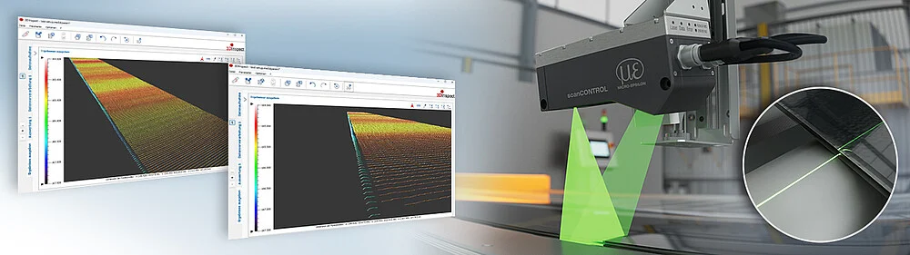בדיקת מיקום יריעה בזכוכית בטיחות רבודה בקו הייצור